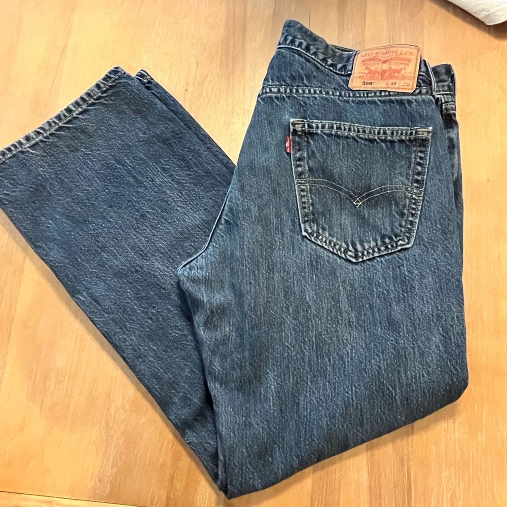 Levi's Men's 559 relaxed straight 100% cotton 34 x 30 medium wash